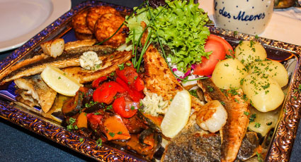 Fisch im Restaurant Gastmahl des Meeres Dresden